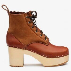 Swedish Hasbeens Hippie Lace-Up Boots 38